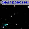 2MASS J22002114+1740045