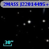 2MASS J22014495+1734397