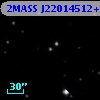 2MASS J22014512+1743264