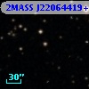2MASS J22064419+3141216