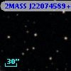 2MASS J22074589+3133191