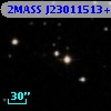 2MASS J23011513+3024342
