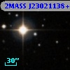 2MASS J23021138+2923329
