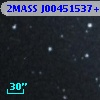 2MASS J00451537+4125236