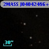 2MASS J04042486+2618434