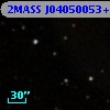 2MASS J04050053+2616123