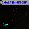2MASS J04050255+2622571