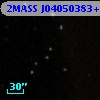 2MASS J04050383+2618466