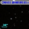 2MASS J04050515+2611564