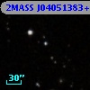 2MASS J04051383+2617436