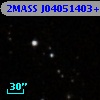2MASS J04051403+2617564