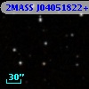 2MASS J04051822+2613353