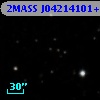 2MASS J04214101+2652176