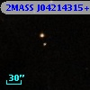 2MASS J04214315+1930567