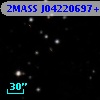 2MASS J04220697+2704289