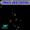 2MASS J04220750+2705583