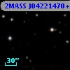 2MASS J04221470+2703343