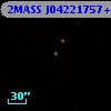 2MASS J04221757+2654364
