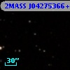 2MASS J04275366+2604291