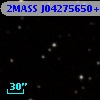 2MASS J04275650+2602241