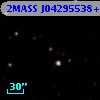 2MASS J04295538+2638397