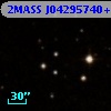 2MASS J04295740+2604184