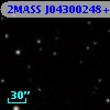 2MASS J04300248+2553403