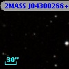 2MASS J04300288+2608232