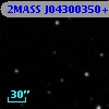 2MASS J04300350+2600230