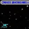 2MASS J04301405+2556056