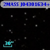 2MASS J04301634+2555389