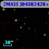 2MASS J04302420+2559271