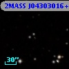 2MASS J04303016+2603558