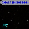 2MASS J04303604+2558110