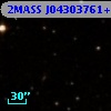 2MASS J04303761+2600422