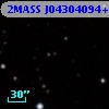 2MASS J04304094+2555144