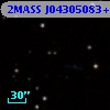 2MASS J04305083+2607010