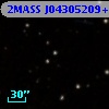 2MASS J04305209+2605474