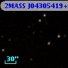 2MASS J04305419+2605004
