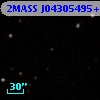 2MASS J04305495+2603508