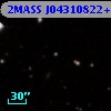 2MASS J04310822+2558280