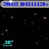 2MASS J04311120+2557509