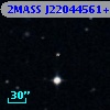 2MASS J22044561+0021315