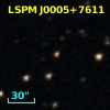 2MASS J00054209+7611290