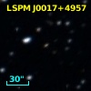 2MASS J00172656+4957549