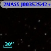 2MASS J00352542+4313160