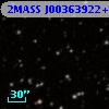 2MASS J00363922+5954292