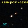 2MASS J00512440+2635298