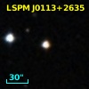 2MASS J01131670+2635292