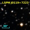 2MASS J01193046+7223342